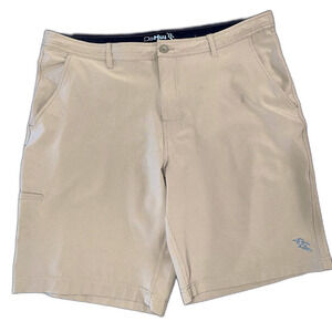 Da Hui Hybrid Shorts Men’s Size 40 Tan – Beach Surf Walk Chino Quick-Dry Casual